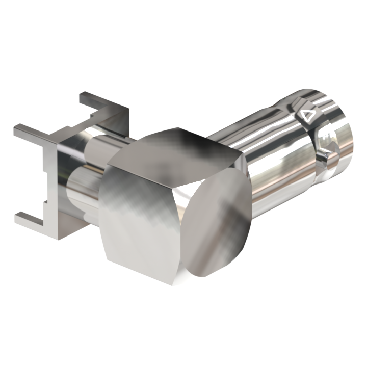 SVJ-05L-BT-01 SHV right-angle PCB jack receptacle, alternate view 2