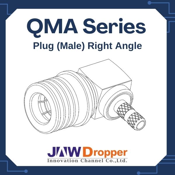 QMA Plug Male Right Angle RF Connectors｜JawDropper