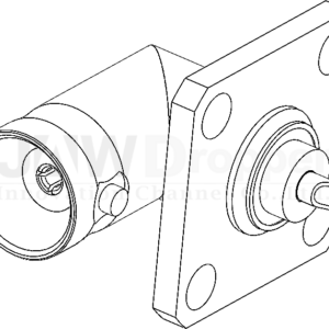BNC Jack Female Right Angle Connector Receptacle (Panel Mount)