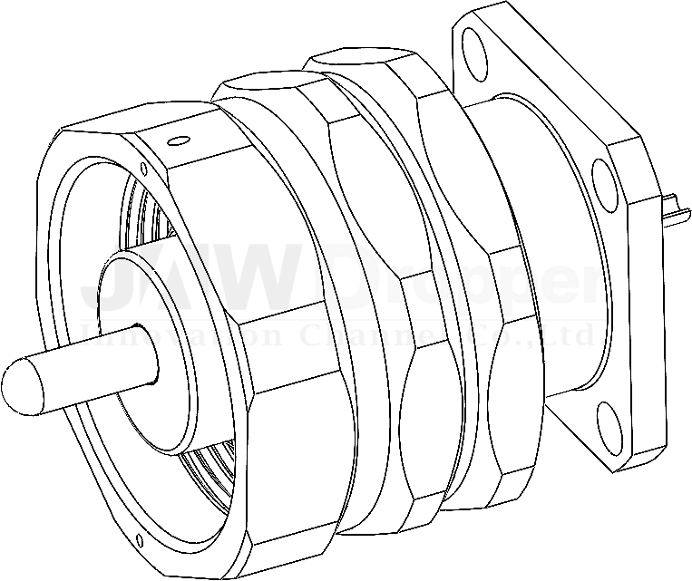 LC Plug Male Connector Straight Receptacle (Flange Mount)