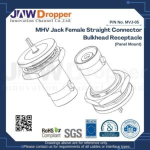 MHV Jack Female Straight Connector Bulkhead Receptacle (Panel Mount)