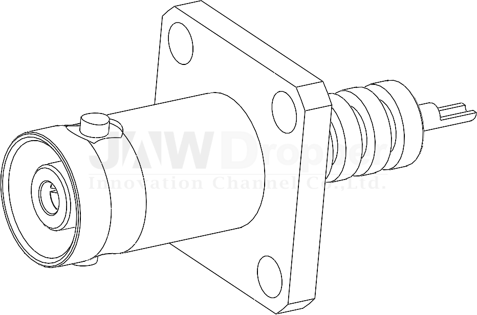 MHV Jack Female Straight Connector Receptacle (Flange Mount)