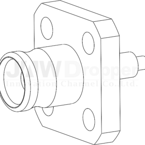 MCX Jack Female Straight Connector Receptacle (Flange Mount)