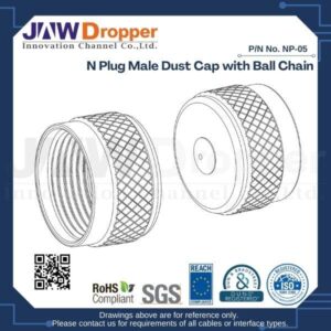 N Plug Male Dust Cap with Ball Chain