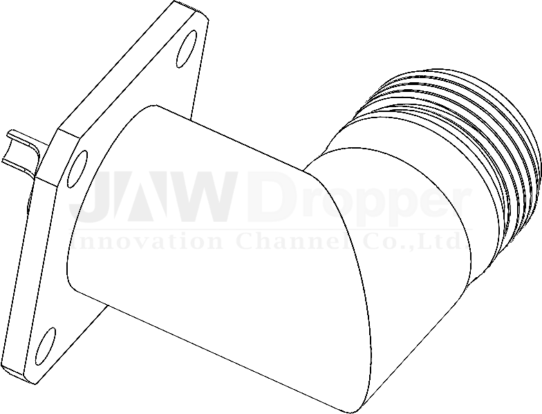 N Jack Female Right Angle Connector Receptacle (Flange Mount)
