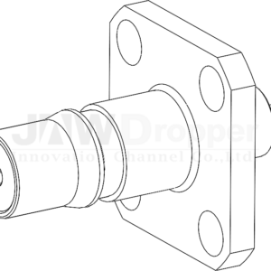 QMA Jack Female Straight Connector Receptacle (Flange Mount)
