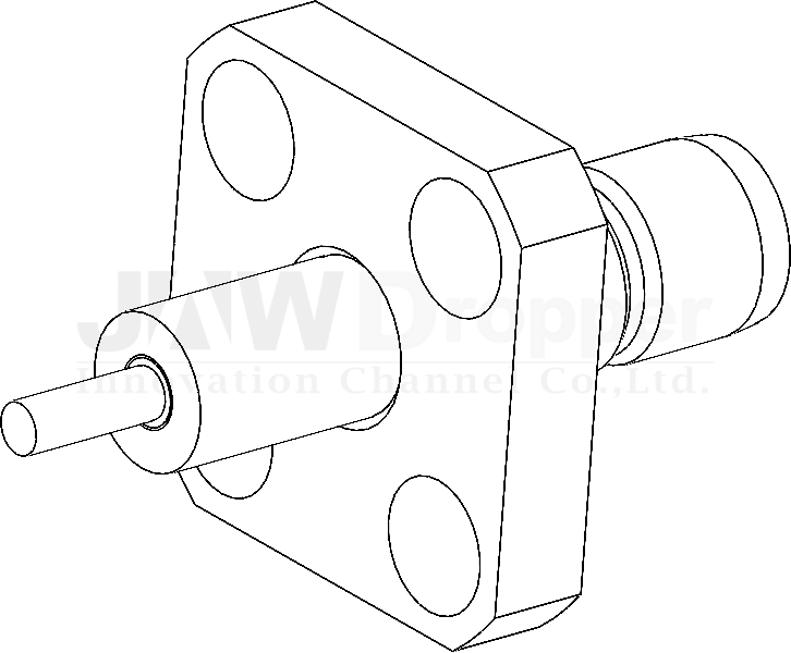 SMB Jack Female Straight Connector Receptacle (Flange Mount)