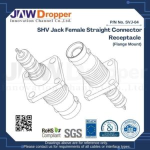 SHV Jack Female Straight Connector Receptacle (Flange Mount)