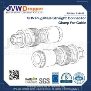 SHV Plug Male Straight Connector Clamp for Cable