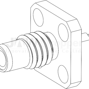 SMC Jack Female Straight Connector Receptacle PIN Solder (Flange Mount)