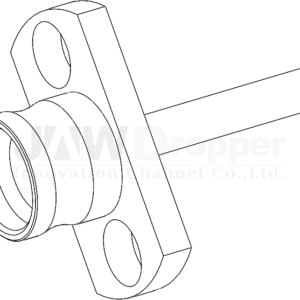 SMP Jack (Male PIN) Straight Connector Receptacle (Flange Mount)