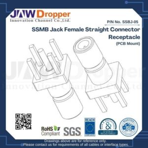 SSMB Jack Female Straight Connector Receptacle (PCB Mount)