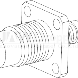 SHV Jack Female Straight Connector Receptacle (Flange Mount)