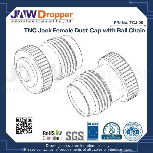 TNC Jack Female Dust Cap with Ball Chain
