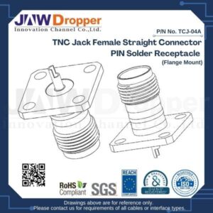 TNC Jack Female Straight Connector Receptacle (Flange Mount)
